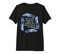 He Will Order His Angels to Protect You Shirt,Psalm 91 11 T-Shirt Haut de Gamme