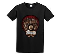 HE YE SHAN ZHA TIAO Erykah Badu New Amerykah Part One 4Th World War Unisex 100% Cotton Short-Sleeve T-Shirts Black S