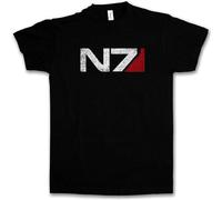 HE YE SHAN ZHA TIAO N7 Normandy Logo T-Shirt Mass Commander Shepard Cerberus Pc Game Effect T Shirt XXL