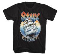 HE YE SHAN ZHA TIAO StyxThank You Unisex 100% Cotton Short-Sleeve T-Shirts Black XL