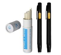 HEA Stylo Marbre Rétractable Effaçable Vert Cire Substance & Corps en ABS Multifonctionnel pour Éducateurs Apprenants Stylo Marbre Non Taché pour Enseignants