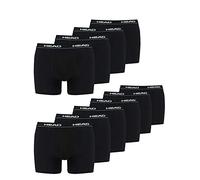 HEAD 10 x Pack Men's Boxer Shorts with Elastic Waistband, Größe Bekleidung:XL, Farben:200 - Black