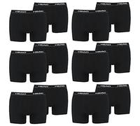 HEAD Hommes Boxer Boxer-short Sous-vêtement Pack de 12 en Beaucoup de Couleurs - M, Noir