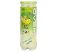Head Balles de tennis junior Stage 1 Vert – Tube 3 balles