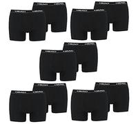 HEAD 6 x Pack Men's Boxer Shorts with Elastic Waistband, Farben:200 - Black, Größe Bekleidung:S