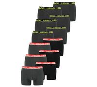 HEAD 891003001 Lot de 12 boxers basiques pour homme, Citron vert fantôme/gris rouge, XL