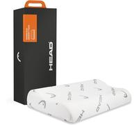 HEAD Active Rest - Oreiller Ergonomique Cervical Doux à Double Onde, Oreiller Memoire Forme avec Traitement CellActive® Circulation, Coussin Memoire Forme avec Taie Lavable Anti Acarien 40x70, Blanc