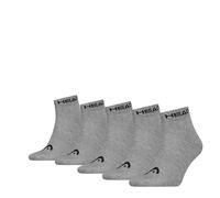 HEAD All Sports Quarter, Gris Moyen mélangé, 9-11 (Lot de 5) Mixte