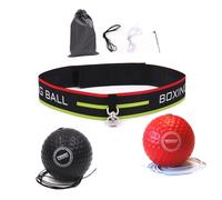 Head Ball Boxe - Bandeau extensible avec balle réflexe - Appareil d'entraînement multifonction | Fonction légère et durable - Avantage de réaction rapide - Convient pour les entraînements à domicile