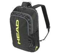 HEAD Base Backpack Sac à Dos pour Le Tennis, Noir/Jaune, 17 L