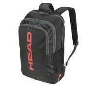 HEAD Base Backpack Sac à Dos Tennis, Noir/Orange, 17 L