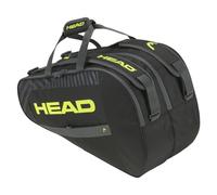 HEAD Base Padel Bag Sac de Padel, Noir/Jaune, M