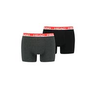 Head Boxer Basic pour homme – Gris/Rouge – Taille M