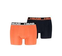 HEAD Basic Boxer, Orange/Noir, XXL (Lot de 2) Hommes
