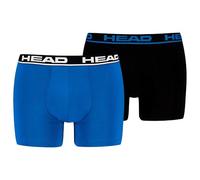 HEAD Boxer Basique 2P, Bleu Indigo/Noir, M