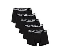 Head Lot de 5 Boxers Basiques pour Homme, Noir/Noir, XL