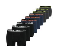 Head Boxer sous-vêtement, Noir/Bleu/Gris, S (Lot de 9) Homme