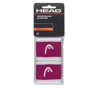 HEAD Bracelet Unisexe à Rayures pour Adulte 2,5, Rose Vif/Blanc, 6,9 cm