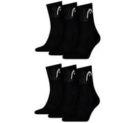 HEAD Calcetines All Sports Training Short Crew 3 Pares Negro Talla 43/46