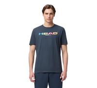 Head Racket Rainbow Short Sleeve T-shirt Bleu M Homme