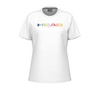 Head Racket Rainbow Short Sleeve T-shirt Blanc L Femme