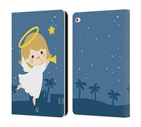 Head Case Designs Ange Dessins Animés Gais de Noël Étui Portefeuille en Cuir Compatible avec Apple iPad Air 2 (2014)