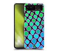 Head Case Designs Aqua Serpent Papiers Fous Coque Dure pour l'arrière Compatible avec Motorola Razr 40 / Razr 2023