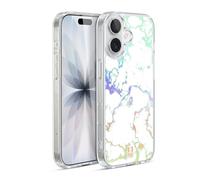 Head Case Designs Arc-en-Ciel Marbre Iridescent Coque en Gel [Protection de Qualité Militaire] Compatible avec Apple iPhone 17 Et avec MagSafe