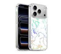 Head Case Designs Arc-en-Ciel Marbre Iridescent Coque en Gel [Protection de Qualité Militaire] Compatible avec Apple iPhone 17 Pro Et avec MagSafe