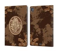 Head Case Designs Art De Café Accros Au Café Étui Portefeuille en Cuir Compatible avec Apple iPad Pro 13 M4 2024