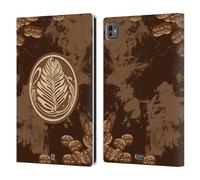 Head Case Designs Art De Café Accros Au Café Étui Portefeuille en Cuir Compatible avec Apple iPad Pro 11 M4 2024