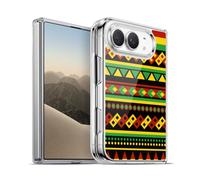 Head Case Designs Aztèque Couleur Rasta - Motifs Coque en Gel [Protection de Qualité Militaire] Compatible avec Apple iPhone Duo Et Compatible avec MagSafe