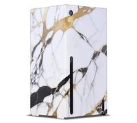 Head Case Designs Blanc, Doré Et Noir Marbre Enveloppement De Console De Jeu Compatible avec Xbox Series X