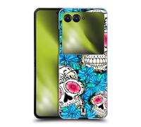 Head Case Designs Bleu Crânes Écloses Coque Dure pour l'arrière Compatible avec Razr 40 Ultra/Razr+ 2023