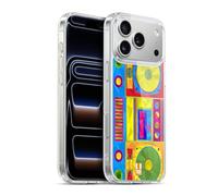 Head Case Designs Boombox Gadgets Géométriques Coque en Gel [Protection de Qualité Militaire] Compatible avec Apple iPhone 17 Pro Max Et avec MagSafe