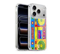 Head Case Designs Boombox Gadgets Géométriques Coque en Gel [Protection de Qualité Militaire] Compatible avec Apple iPhone 17 Pro Et avec MagSafe