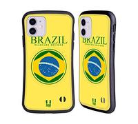 Head Case Designs Brazil Brazilian Brasil Flag Drapeau avec Armes Coque Hybride Compatible avec Apple iPhone 11