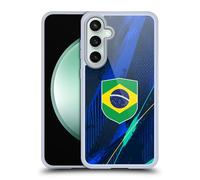 Head Case Designs Brésil Brésilien Brasil Drapeaux Kit Football Coque en Gel [Protection de Qualité Militaire] Compatible avec Samsung Galaxy S23 FE 5G Et Compatible avec MagSafe