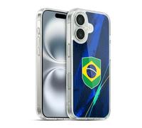 Head Case Designs Brésil Brésilien Brasil Drapeaux Kit Football Coque en Gel [Protection de Qualité Militaire] Compatible avec Apple iPhone 16 Et Compatible avec MagSafe