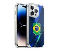 Head Case Designs Brésil Brésilien Brasil Drapeaux Kit Football Coque en Gel [Protection de Qualité Militaire] Compatible avec Apple iPhone 14 Pro Et Compatible avec MagSafe