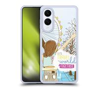 Head Case Designs Brunette Mes Étuis Coques BFF Coque en Gel [Protection de Qualité Militaire] Compatible avec Samsung Galaxy S25 Edge