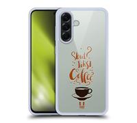 Head Case Designs But First Coffee Café Et Beignets Coque en Gel [Protection de Qualité Militaire] Compatible avec Samsung Galaxy A56 5G