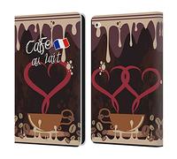 Head Case Designs Café Au Lait Accros Au Café Étui Portefeuille en Cuir Compatible avec Apple iPad Air 2 (2014)