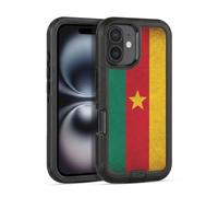 Head Case Designs Cameroun Camerounais Vintage Drapeaux du Monde Football Étui Antichoc Ultra-Blindé Compatible avec Apple iPhone 16