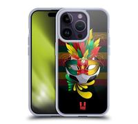 Head Case Designs Cameroun Set de Carnival 1: Football Coque en Gel [Protection de Qualité Militaire] Compatible avec Apple iPhone 14 Pro