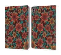 Head Case Designs Cannelle Ornements Botaniques Étui Portefeuille en Cuir Compatible avec Apple iPad Pro 13 M4 2024