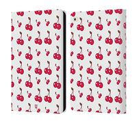 Head Case Designs Cerises Fruit - Motifs Étui Portefeuille en Cuir Compatible avec Apple iPad Air 2 (2014)