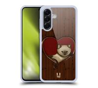 Head Case Designs Chat dans Le Coeur Artisanat du Bois Coque en Gel [Protection de Qualité Militaire] Compatible avec Samsung Galaxy A56 5G