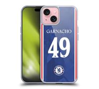 Head Case Designs Chelsea FC Alejandro Garnacho 2025/26 Players Home Kit 2nd Group Coque en Gel [Qualité Militaire] Compatible avec Apple iPhone 15 Et Compatible avec MagSafe