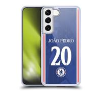 Head Case Designs Chelsea FC João Pedro 2025/26 Players Home Kit 2nd Group Coque en Gel [Qualité Militaire] Compatible avec Samsung Galaxy S22 5G Et Compatible avec MagSafe